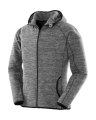 Dames Hoodie Fleece Vest Spiro S245F Marl Grey-Black